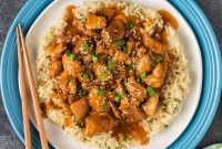 Sweet and Sticky Instant Pot Bourbon Chicken
