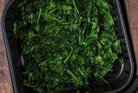 Perfectly Crispy Air-Fried Spinach