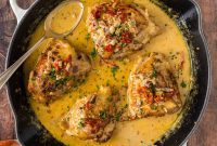 Golden Skillet Chicken Thighs