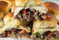 Philly Cheesesteak Slider Delights
