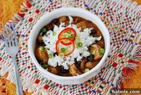 Zesty 3 Bean Salsa Chicken and Rice