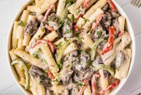 Philly Beef and Cheese Pasta