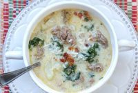 Hearty Tuscan Creamy Sausage and Kale Soup
