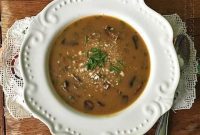 Hearty Wild Rice Soup with Savory Sausage and Mushrooms