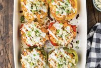 Zesty Buffalo Chicken Bell Pepper Bake