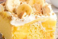 Heavenly Banana Pudding Poke Cake