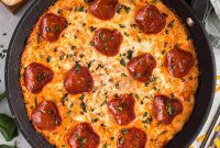 Baked Cheesy Pizza Dip