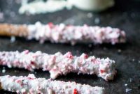 Peppermint Bark Pretzel Rods