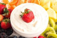 Decadent Cream Cheese Fruit Dip