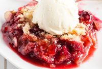 Blue Ribbon Rhubarb Crumble