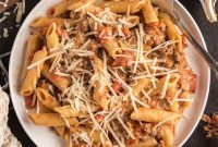 Savory Tomato Sage Sausage Penne