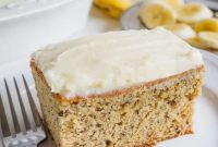 Decadent Banana Cake with Rich Vanilla Cream Cheese