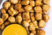 Golden Air Fried Pretzel Poppers