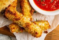 Crispy Air Fryer Mozzarella Sticks