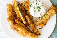 Crispy Air-Fried Zucchini Sticks