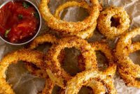 Golden Air-Fried Onion Rings