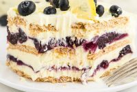 Zesty Lemon Blueberry No-Bake Delight