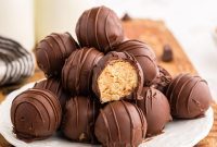 No-Bake Chocolate Peanut Butter Truffles