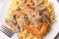 Creamy Chicken Stroganoff