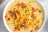 Creamy Golden Cheddar Potato Soup