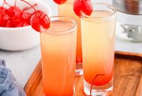 Golden Pineapple Cake Shot