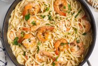 Creamy Garlic Shrimp Pasta