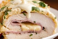 Savory Ham and Cheese Stuffed Chicken