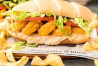 Golden Fried Shrimp Po Boy