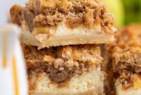 Spiced Apple Caramel Cheesecake Bars