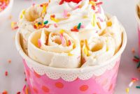 Confetti Cake Rolled Ice Cream