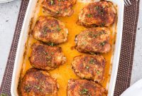 Crispy Golden Baked Chicken Thighs