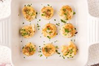 Lemon Garlic Baked Scallops
