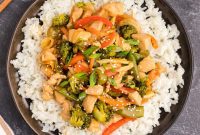 Sticky Honey Garlic Chicken Stir-fry