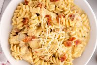 Creamy Chicken Bacon Ranch Pasta