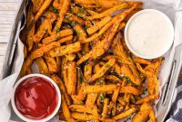 Golden Crispy Air Fried Sweet Potatoes
