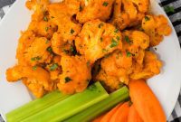 Crispy Buffalo Cauliflower Bites