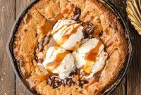 Decadent Caramel Chocolate Skillet