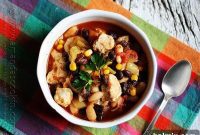 Hearty Chicken Chili with Black Beans and Sweet Corn