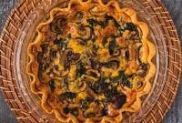 Garden Spinach and Mushroom Quiche