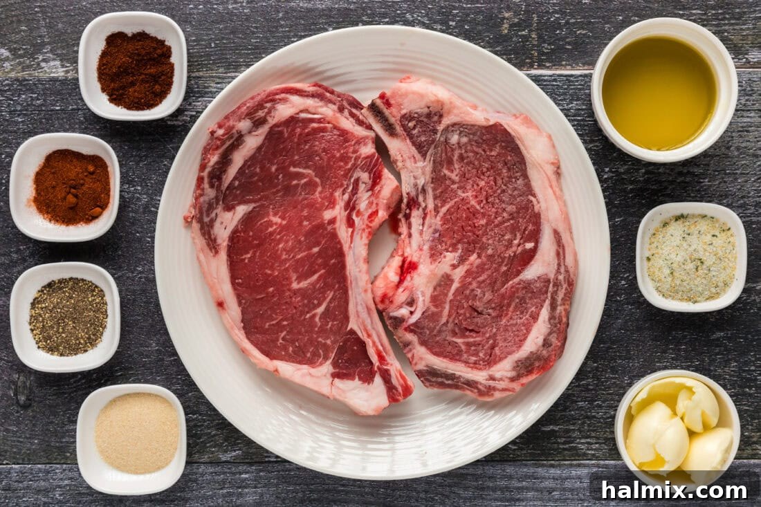 Ingredients for Bone in Ribeye