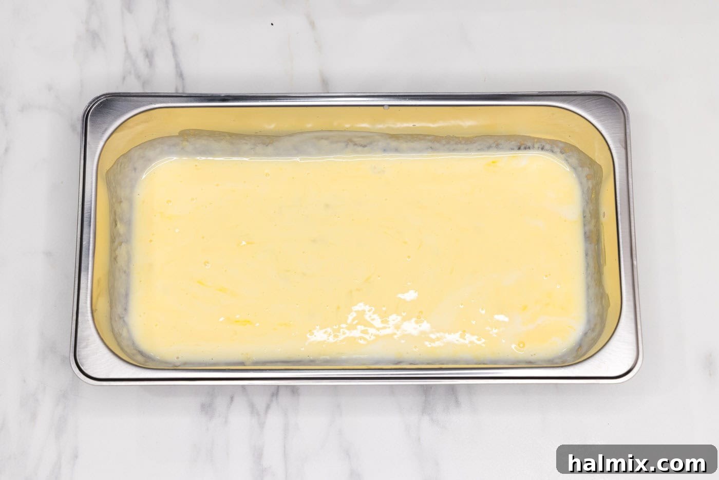 buttermilk and egg mixture in a breading tray