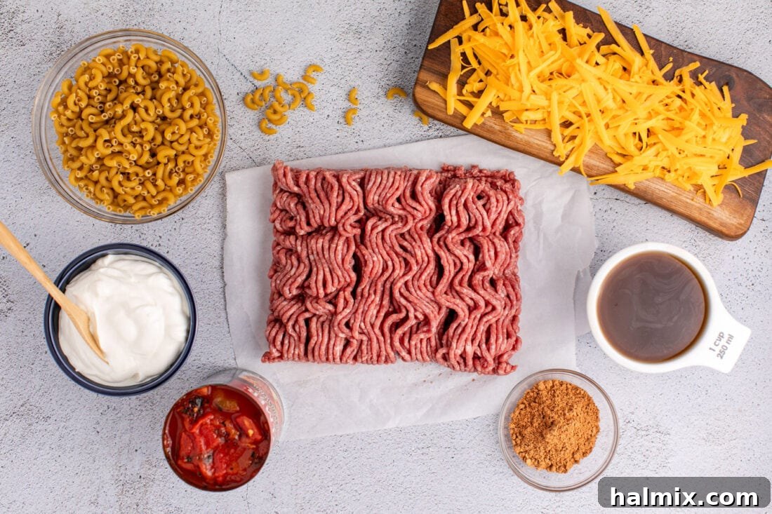 Loaded Taco Macaroni and Cheese 4 Ingredients for Taco Macaroni and Cheese