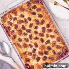 Overhead photo of a Texas Pie