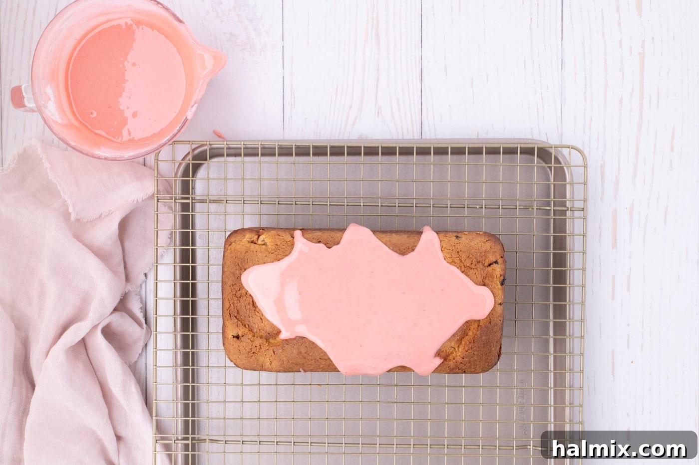 Fresh Strawberry Pound Cake 17 strawberry glaze poured over pound cake