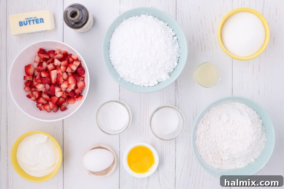 Fresh Strawberry Pound Cake 4 Ingredients for Strawberry Pound Cake