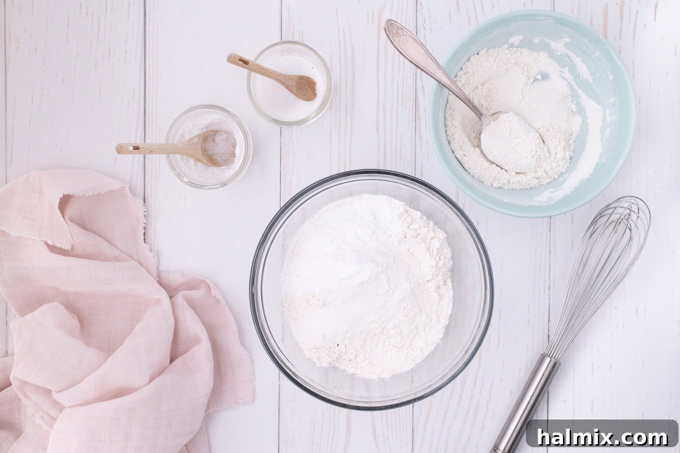 Fresh Strawberry Pound Cake 5 flour, baking powder, and salt in a bowl