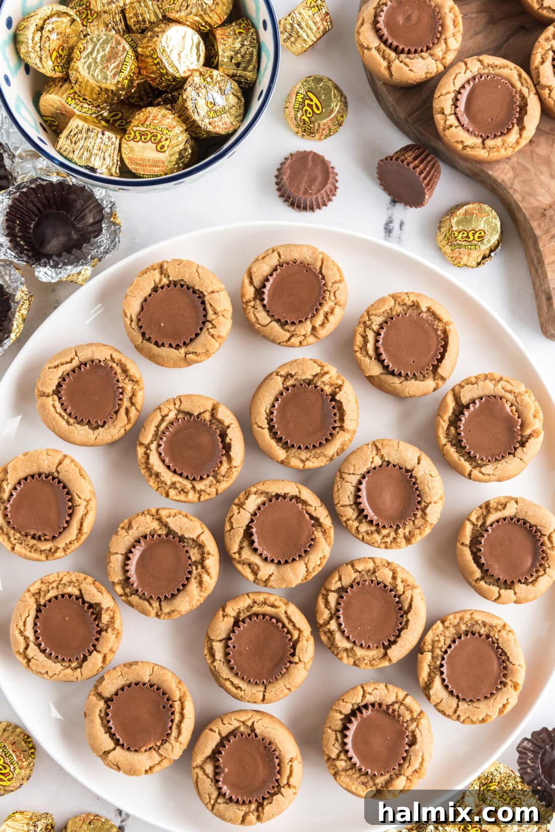Reese’s Peanut Butter Cup Cookies on a plate