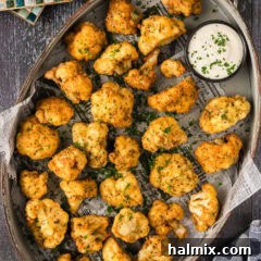 Crispy Golden Cauliflower 13 Platter of Fried Cauliflower