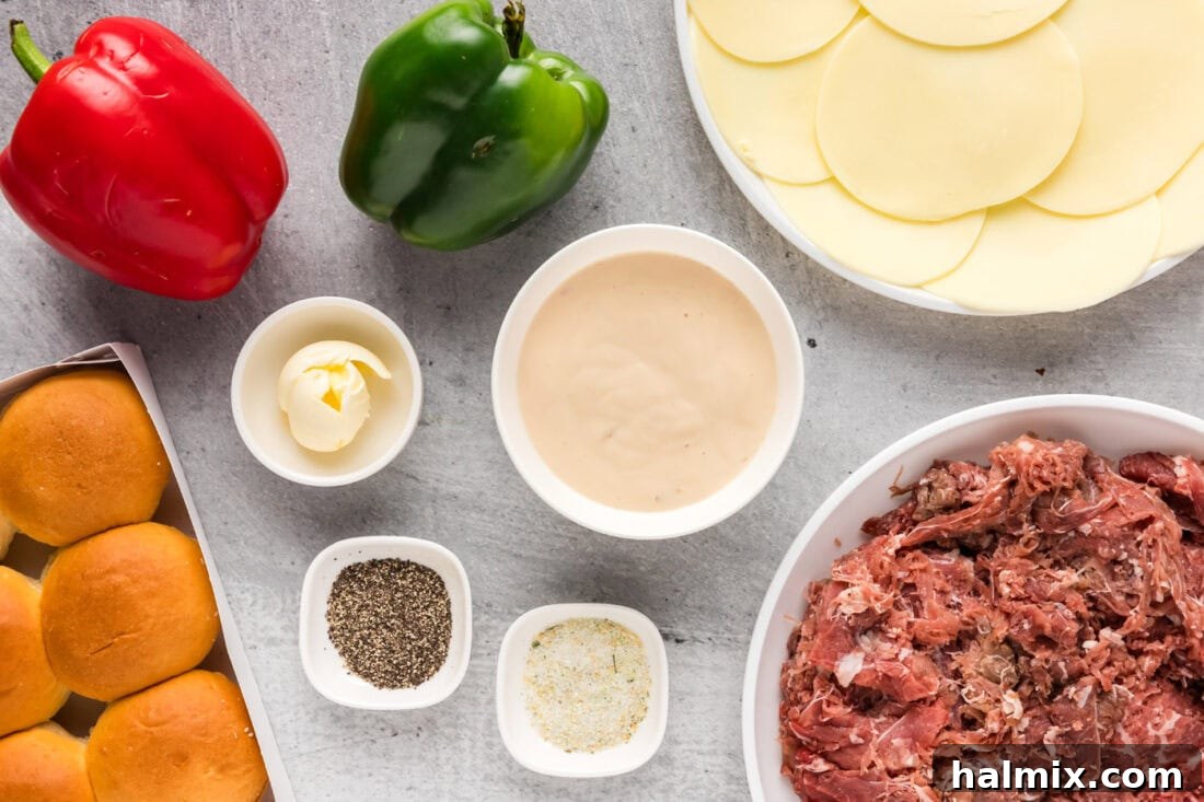 Philly Cheesesteak Slider Delights 4 Ingredients for Philly Cheesesteak Sliders