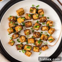 Plate of Air Fryer Tofu